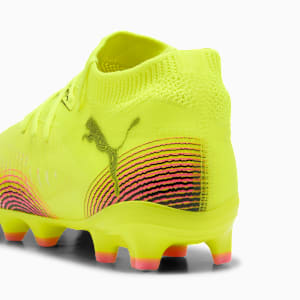 Chaussures de soccer à crampons pour terrain ferme/terrain artificiel FUTURE 8 PRO Enfant et adolescent, Yellow Alert-PUMA Black-Sun Struck, extralarge